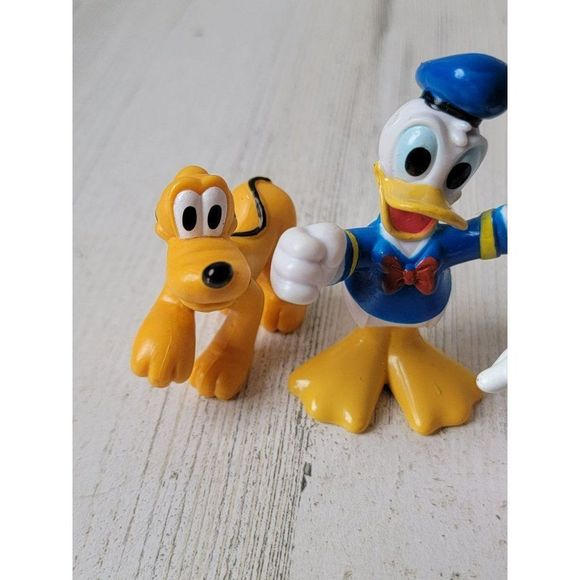 Minnie Mouse Pluto dog Donald Duck set toy figure - Picture 2 of 6